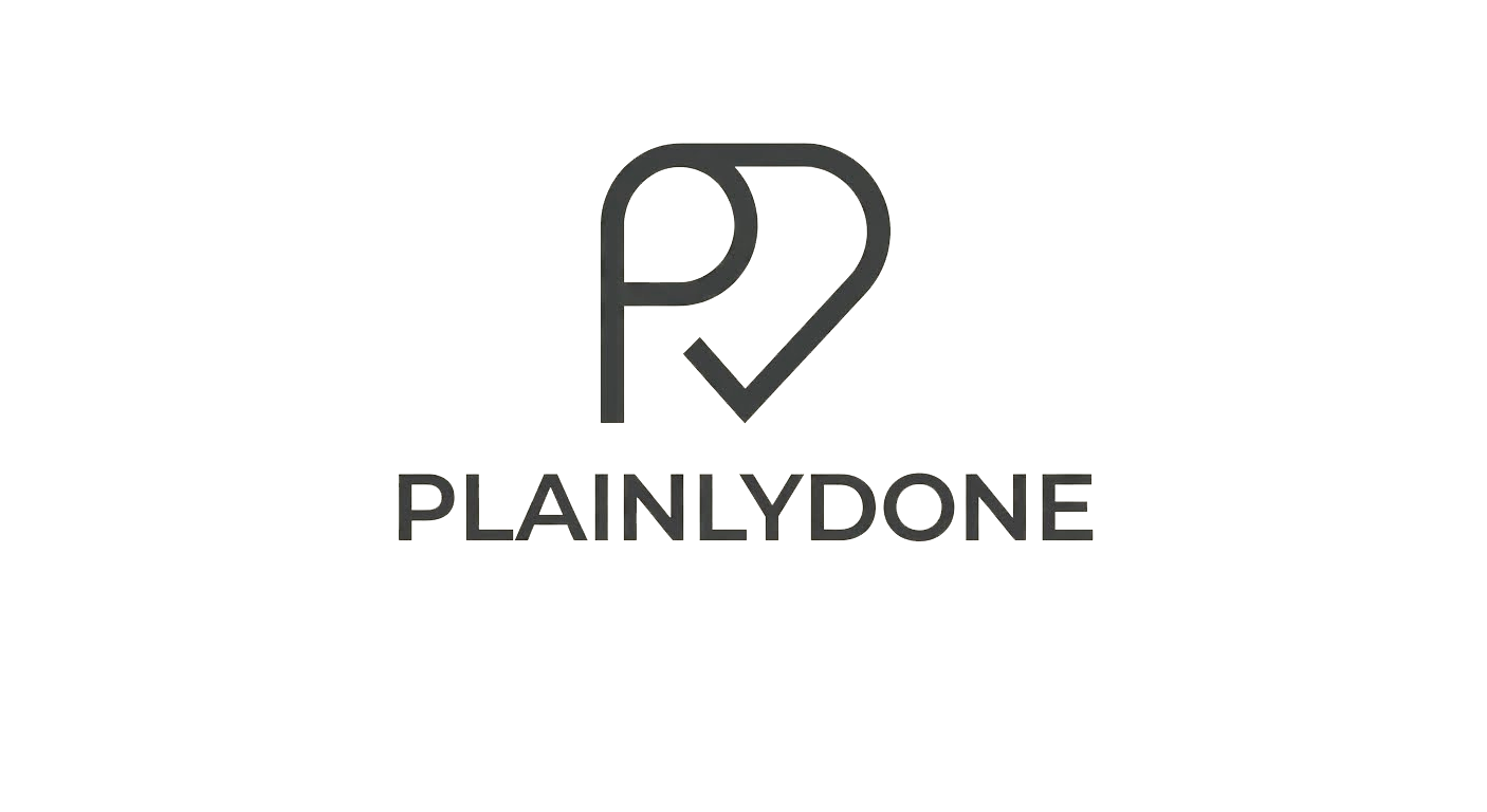 Plainly Done logo